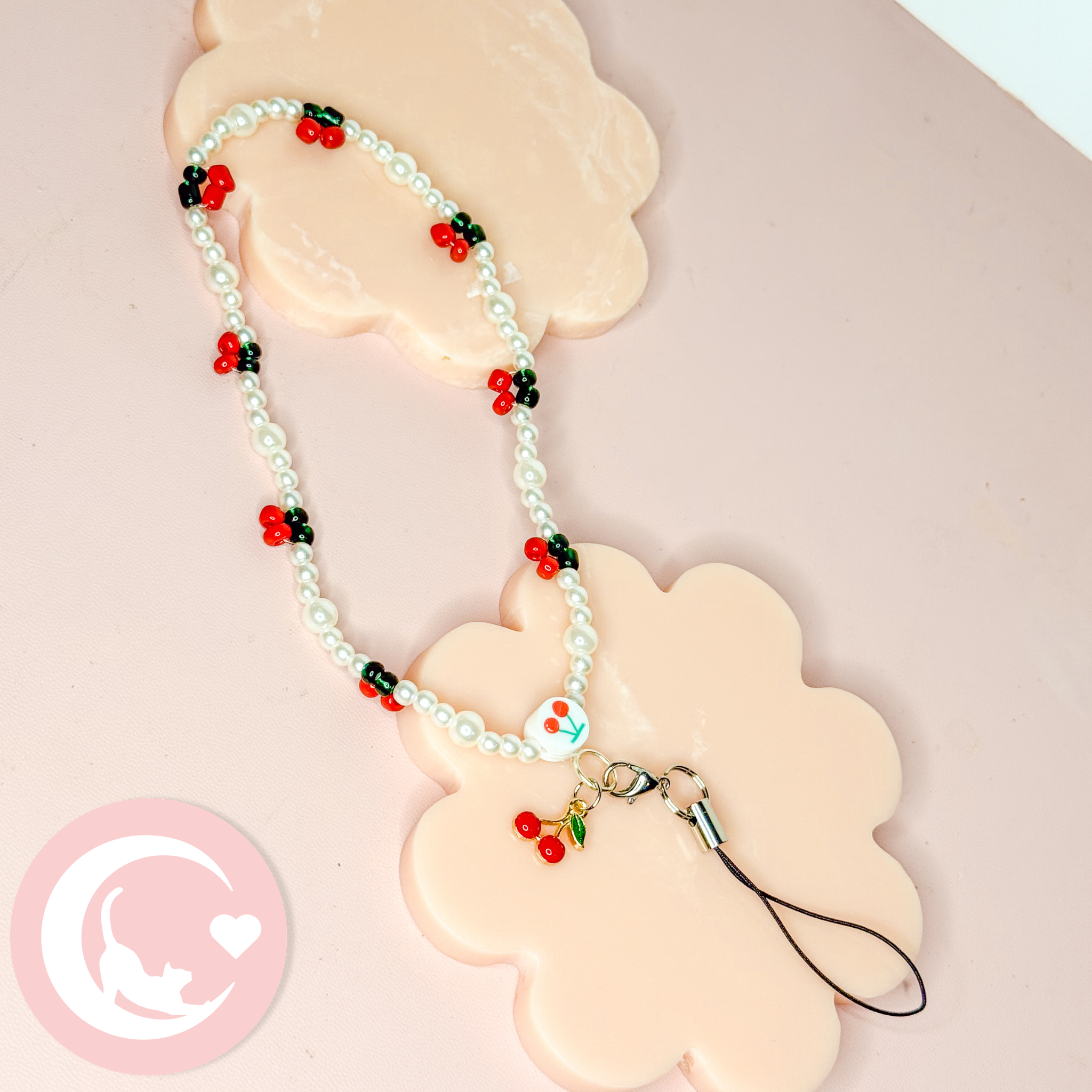 Cherry Phone Wristlet