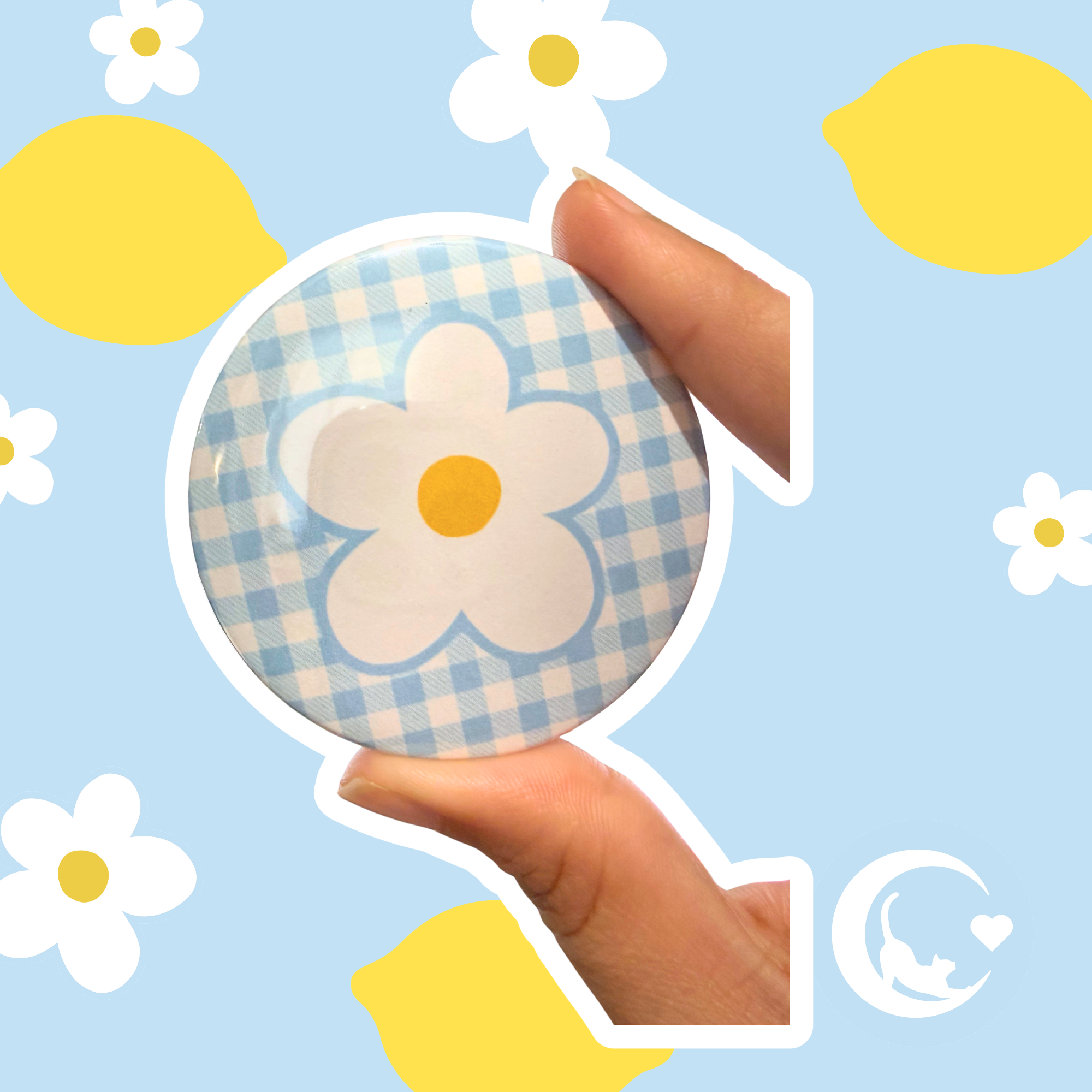 The Goodness Collection: Blue Gingham Floral Design