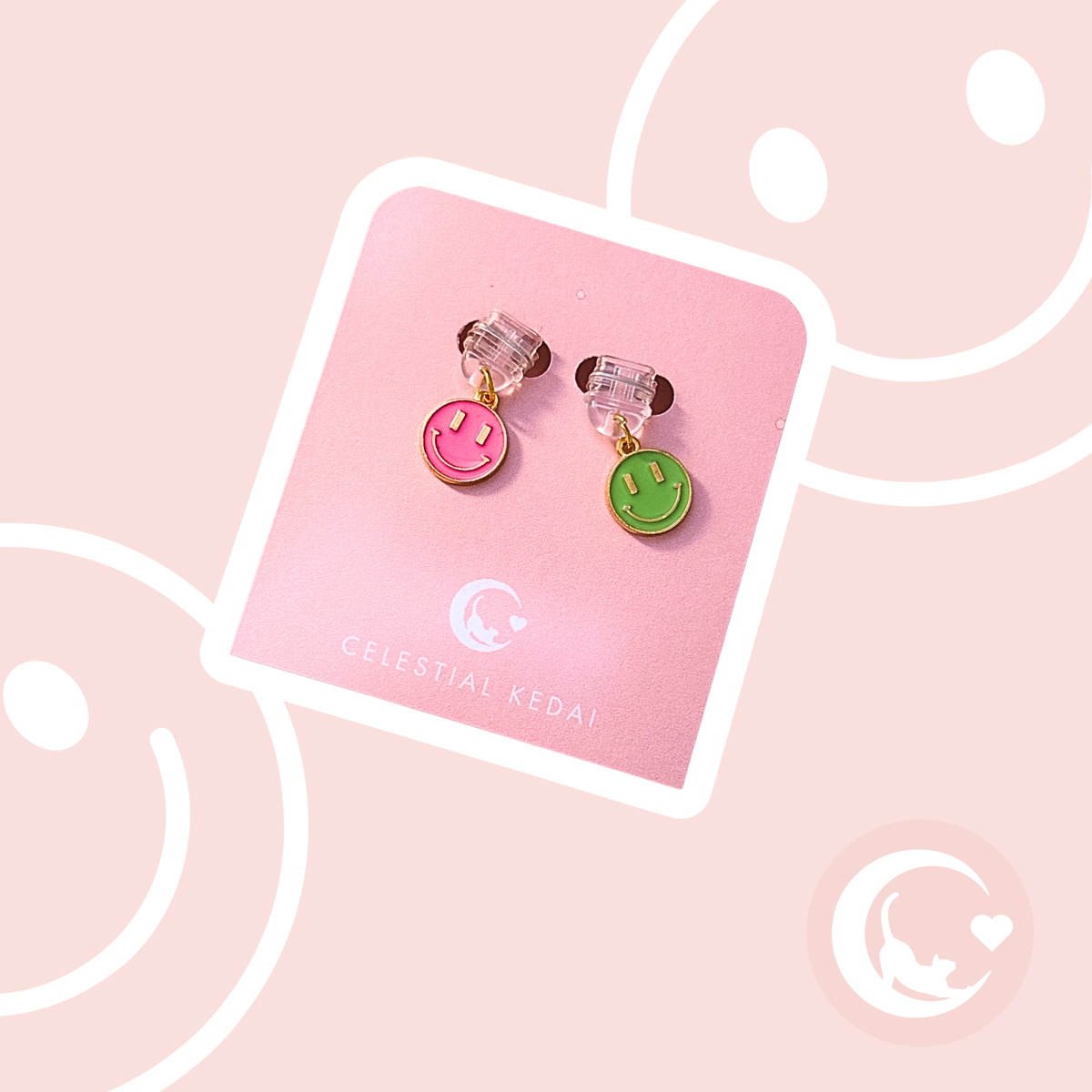 Smile Dust Plug Set (Pink & Green)