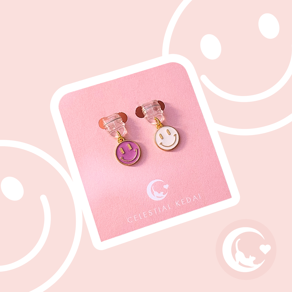 Smile Dust Plug Set (White & Purple)
