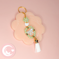 Framed Bow Keychain - Green