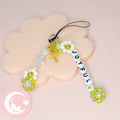 Green "Joyful" Phone Charm