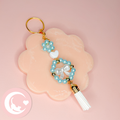 Framed Bow Keychain - Blue
